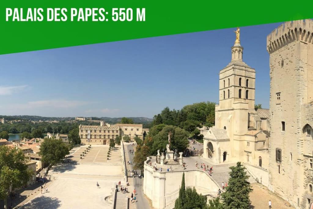 La Bulle - Parking Gratuit En Souterrain - 2 Mins Du Palais Des Papes - Clim Ac - Wifi Leilighet Avignon Eksteriør bilde